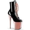 Pleaser - FLAMINGO1020 Bottes de plateforme, Pole dance chaussures - Chaussures de pole dance - Noir/Rose Product image